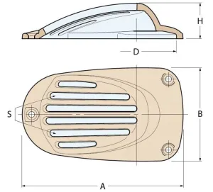 Crépine bronze Série 1261 - 1''1/2