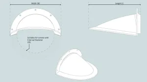 DEFLECTEURS TUNNEL POUPE 215 MM EPOXY- KIT 2 PIECES