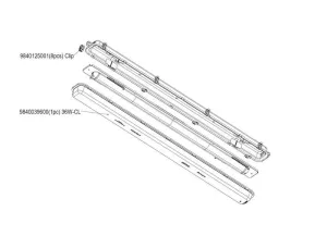 Eclairage technique LED 230V Série 1445 S 4500HF 840