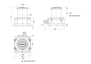 FEU SERIE 60 TOUT HORIZON BLANC 360° 115-230V