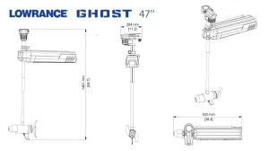 Moteur électrique avant Lowrance® Ghost® 47