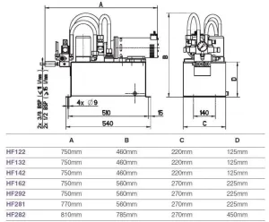 Groupe hydraulique 4L 24V