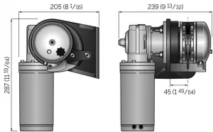 Guindeau de proue Balder BL2 FF 12V 600W