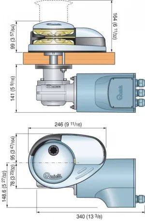 Guindeau Prince DP3 12V 1000W avec poupée 8mm