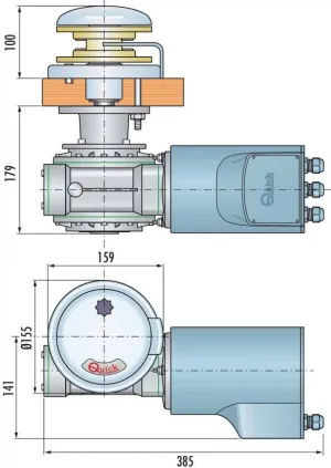 Guindeau Rider 24V 1400W sans poupée 8mm