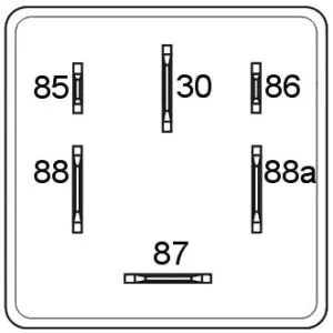 Mini relais bipolaire 12VDC 20A