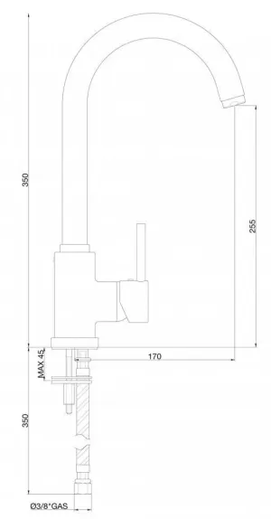 Mitigeur évier pour eau douce