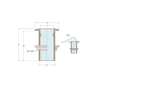 Passe-coque bronze Série 1260 1/2''