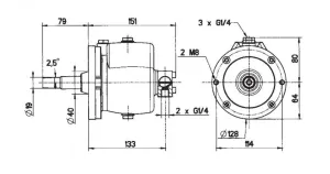 Pompe hydraulique 40 CT-CAR ALU