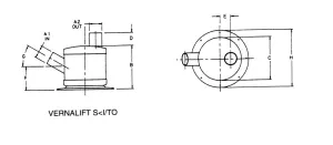 Pots à barbotage E à 45° / S Verticale 3'' Ø76mm