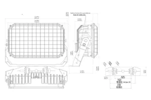 PROJECTEUR  D'ETRAVE BLX D FAISCEAUX 8° et LARGE