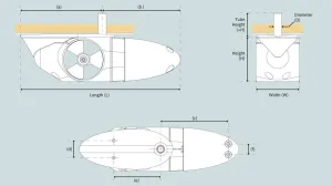Propulseur externe EX95S 70/95KG 24V