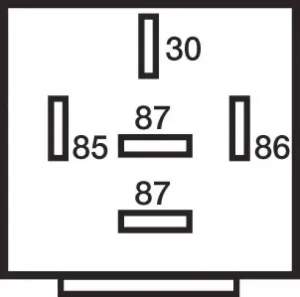 Relais 5 bornes 12V 20/30A Diode