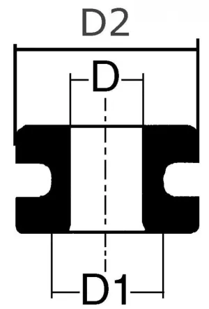 Sachet de 100 passe-fil Ø4mm