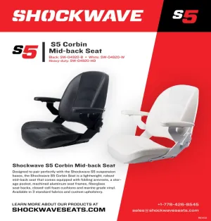 SIEGE PILOTE S5 HEAVY DUTY ONYX