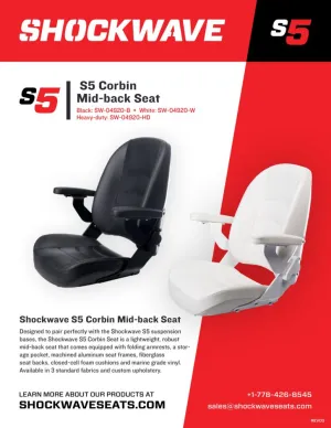 SIEGE PILOTE S5 ONYX