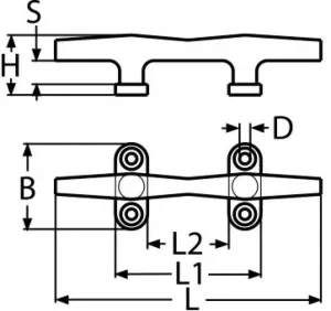 Taquet de pont L=250mm