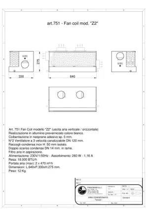 Ventilo convecteur avec gaine 18 000 BTU/h