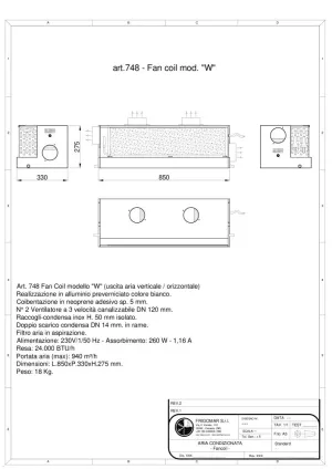 Ventilo convecteur avec gaine 24 000 BTU/h