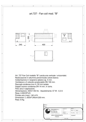 Ventilo convecteur avec gaine 4 000 BTU/h