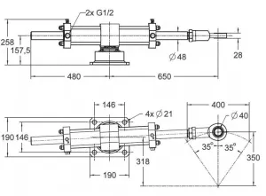 Vérin hydraulique acier VHM 110DT