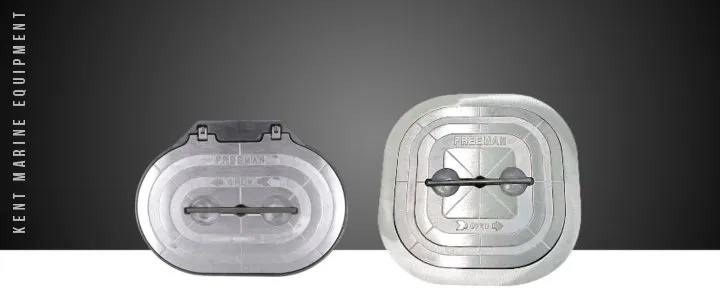 Trappes en aluminium avec dormant en acier - étanchéité sur chant